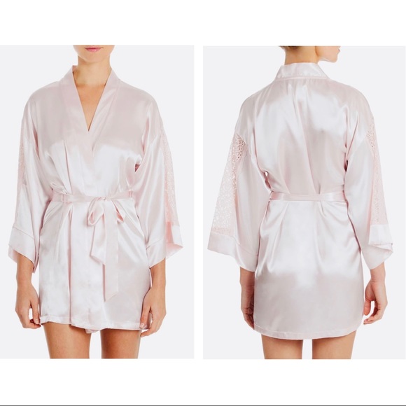 IN BLOOM BY JONQUIL NORDSTROM ▪️ pink satin robe - Picture 1 of 5